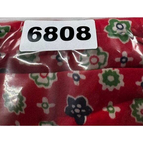 Aerie Small Red Green Mulitcolor Patterned Pants 100% Polyester with Pockets - Picture 11 of 11